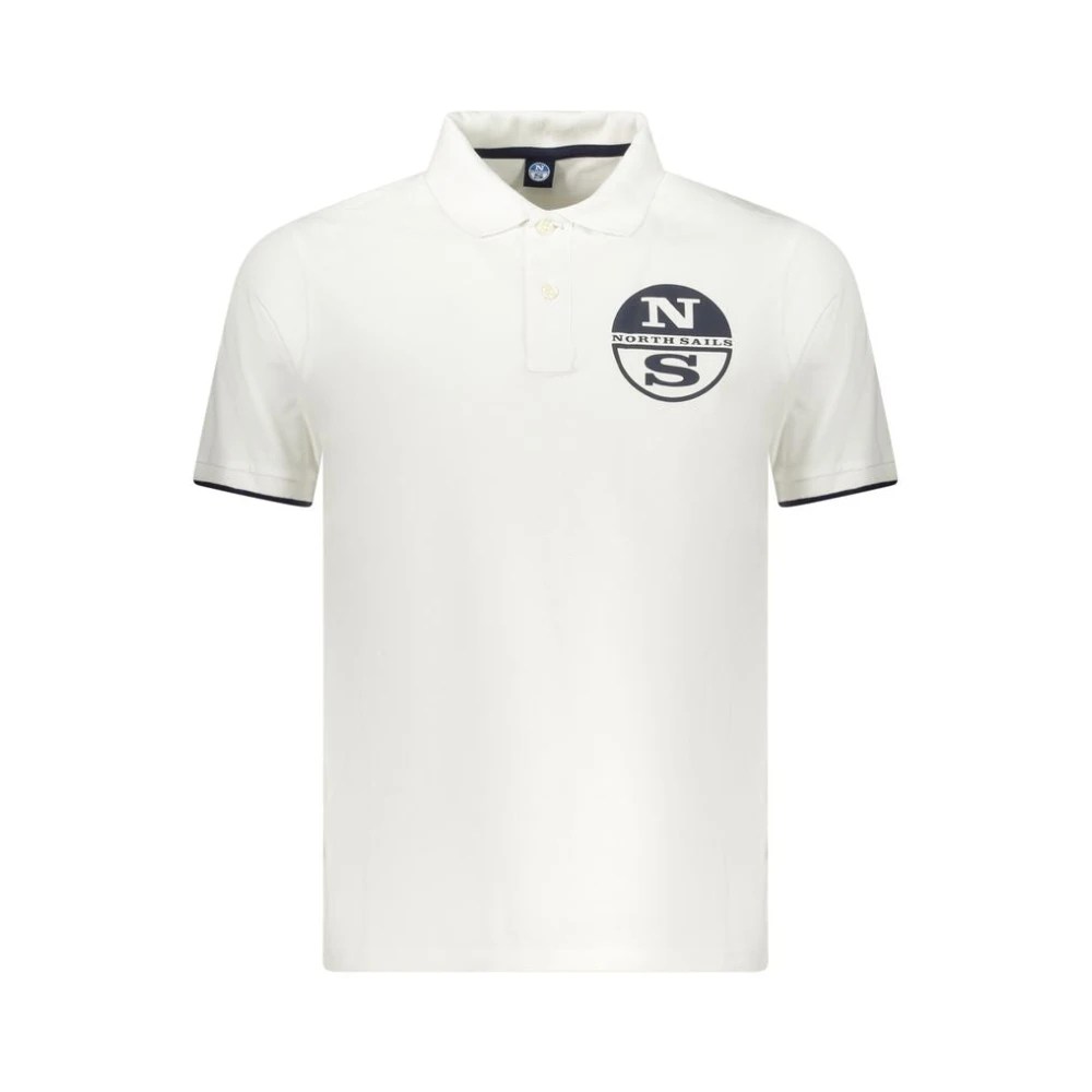 North Sails Herren Weiß - Es Baumwoll-Poloshirt - Tops - S