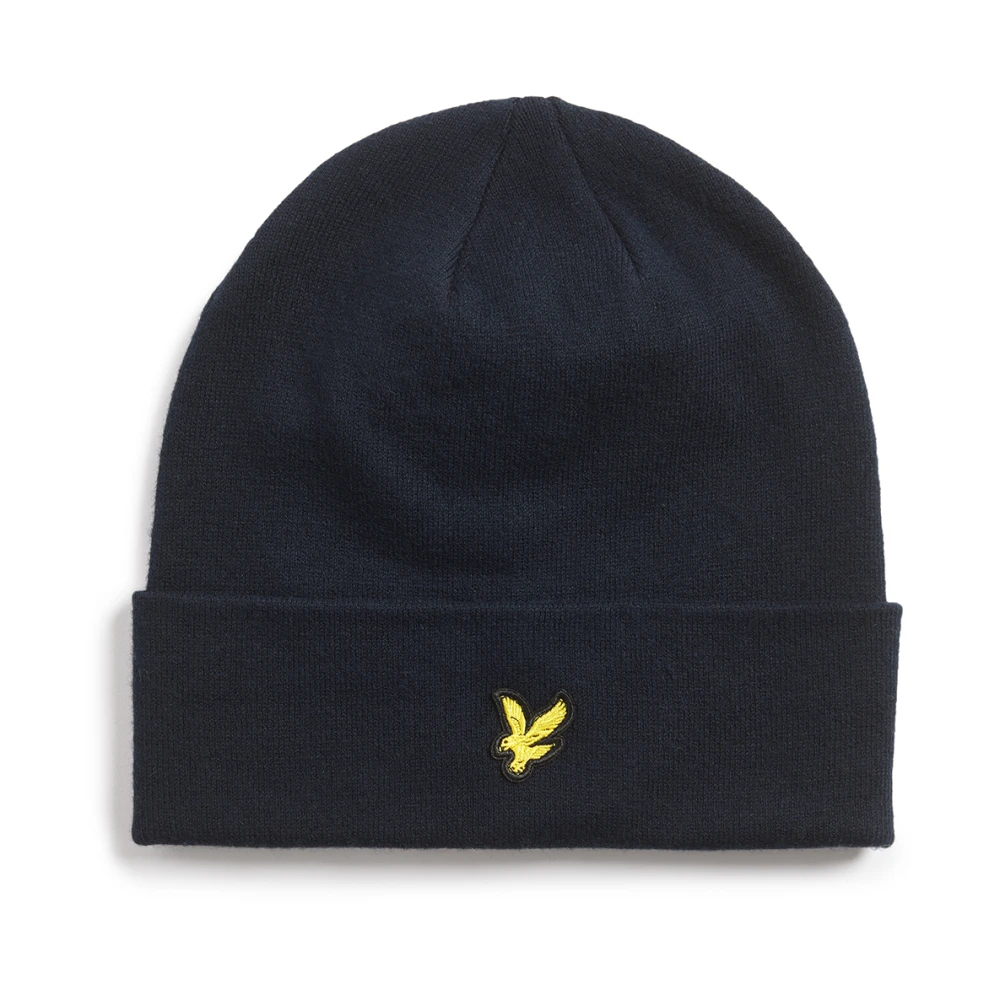 Lyle & Scott Herren Blau Merinowolle Mütze - Bild 9
