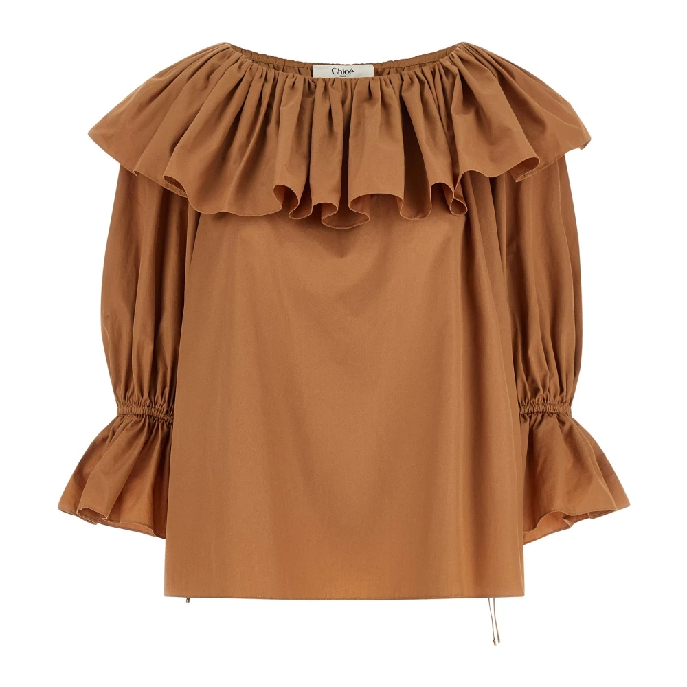 Chloe Bluse Aus Baumwollpopeline De Größe 36 - MyTheresa - Bild 5