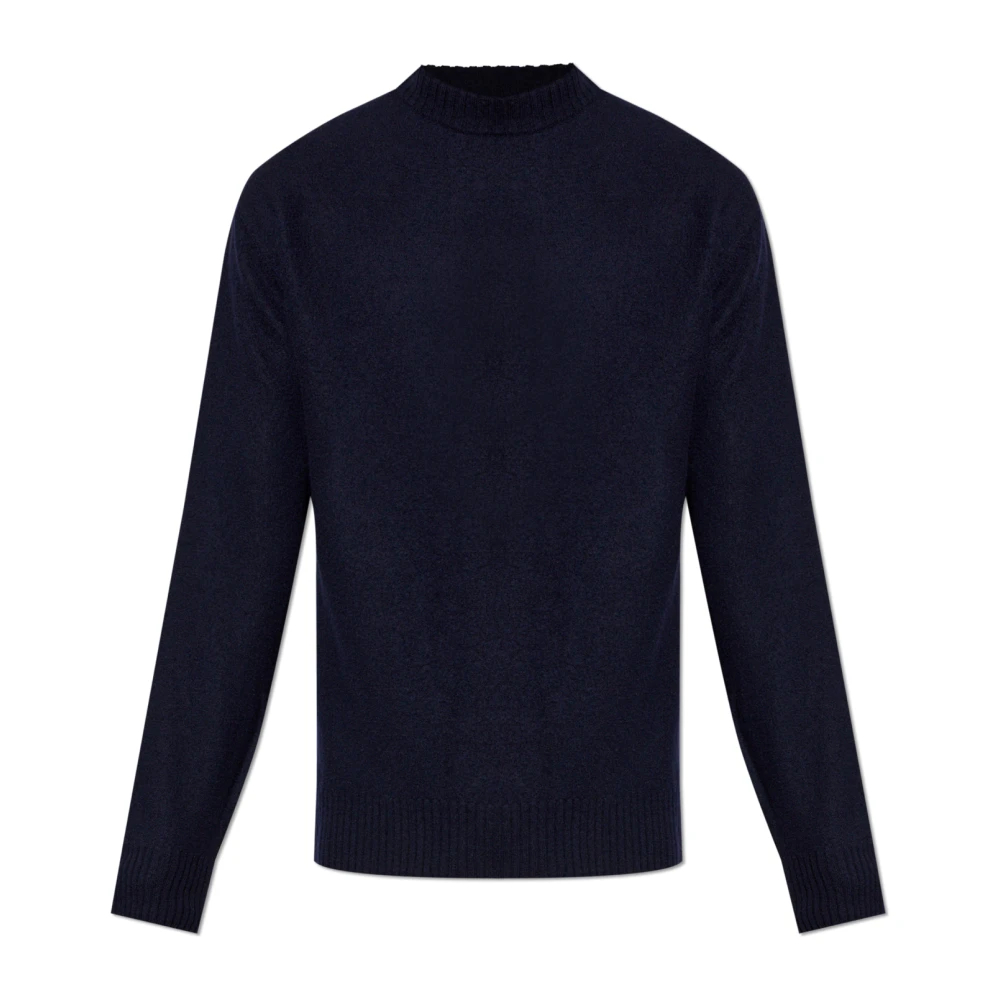 Jil Sander Herren Blau - Wollpullover Mit Rundhalsausschnitt - Knitwear - L