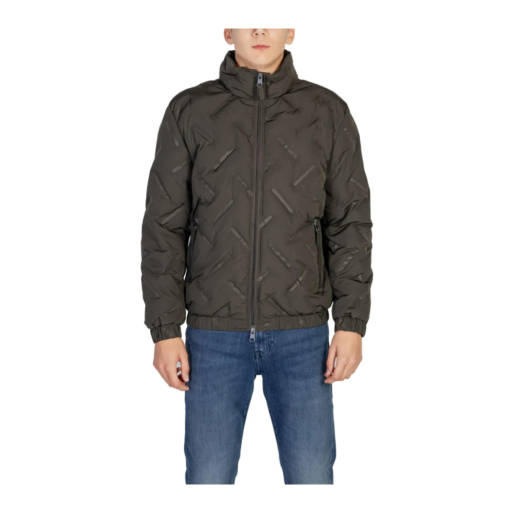 Antony Morato Herren Grün - E Geometrische Steppjacke - Jackets - Xl