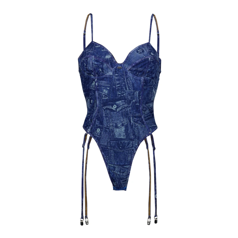 Diesel Damen Blau - Bridget-Dnm Body - Tops - Xs