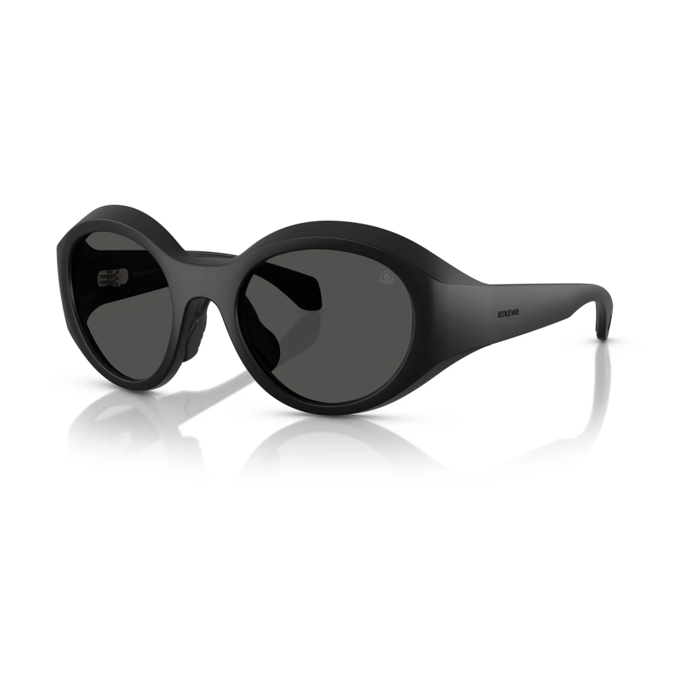 Moncler - Matt Schwarz/Graue Sonnenbrille - Accessories - Unisex - Schwarzk - 51 Mm