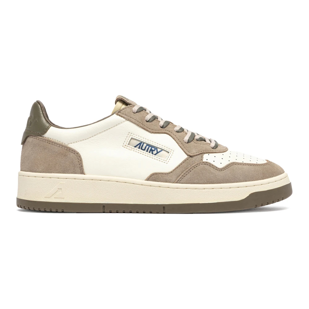 AUTRY | White leather and licorice suede Medalist Low sneakers | male | 43 - Bild 6