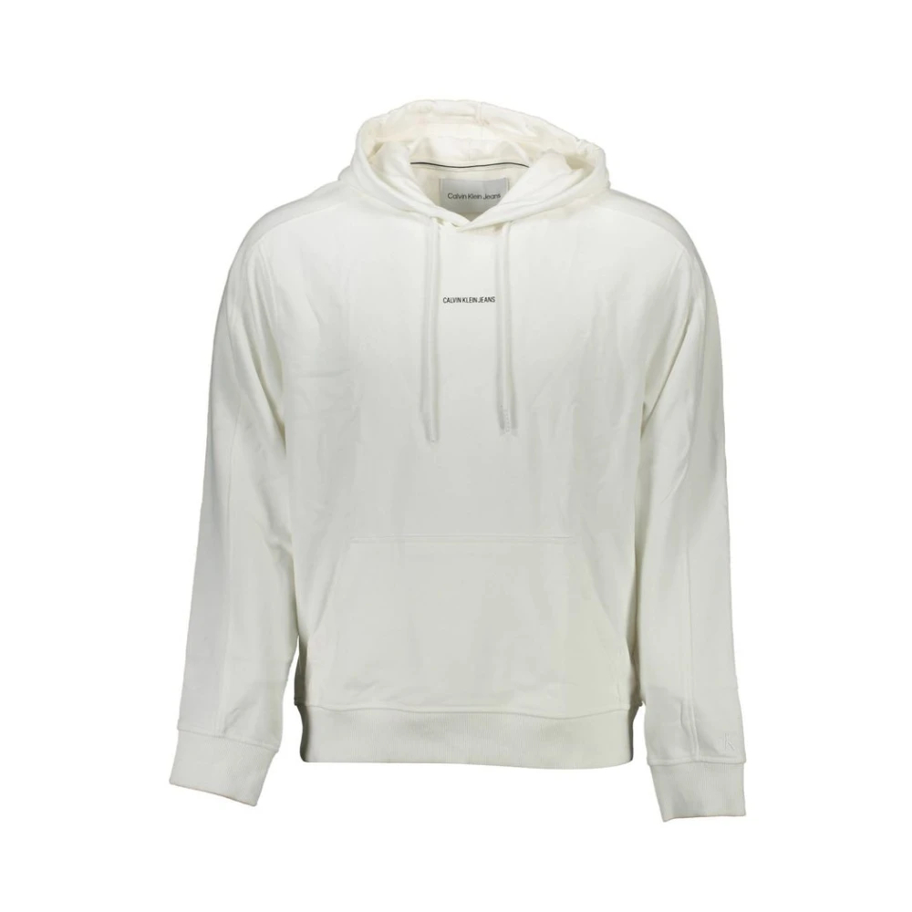 Calvin Klein Herren Elfenbein Jeans Logo Hoodie Extra Groß - Bild 4