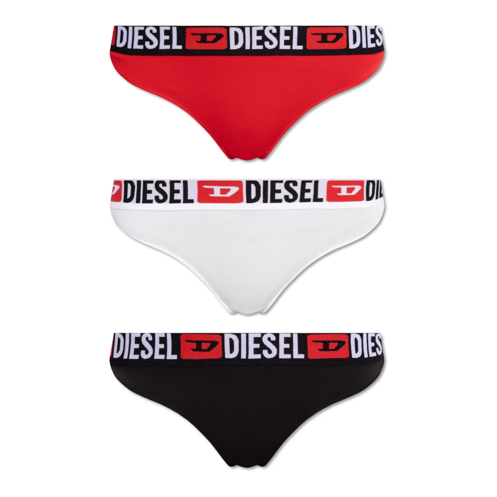 Diesel Damen Multicolor - Dreierpack Slips Mit Logo - Underwear - Mehrfarbig - M