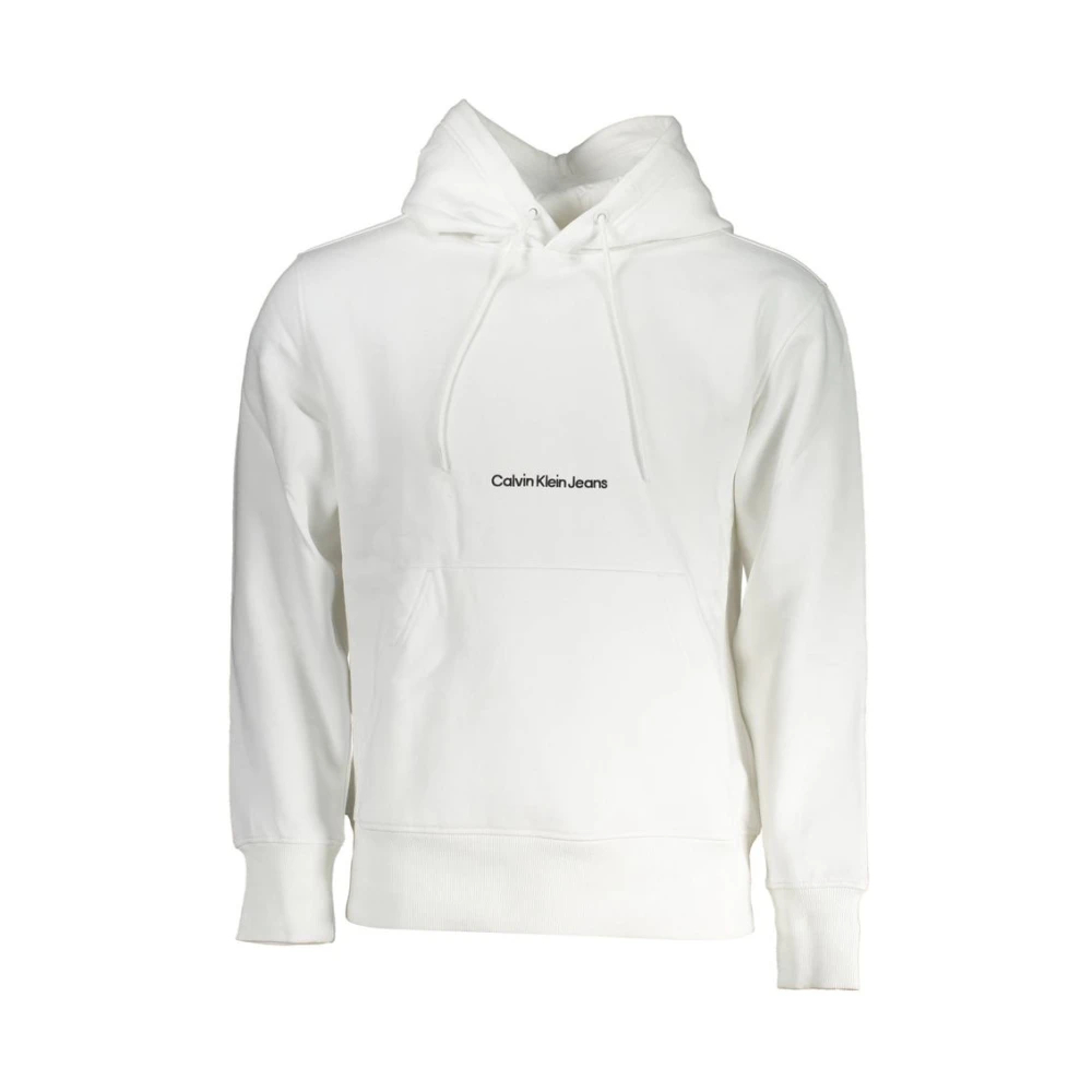 Calvin Klein, Herren, Pullover, Jeans Institutional Hoodie - 89757, Weiss, (XL) - Bild 4