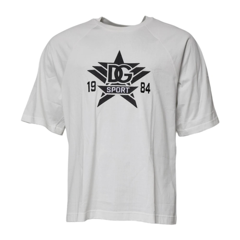 Dolce & Gabbana Herren Weiß - Es Grafikdruck Baumwoll T-Shirt - Tops - L