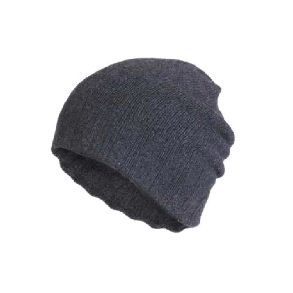 Isabel Benenato Herren Grau - Gerippte Kaschmir-Beanie - Accessories - One Size