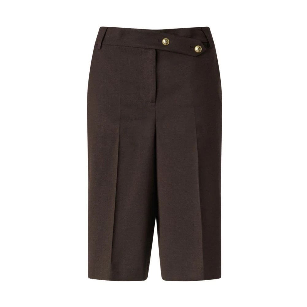 Pinko Damen Braun - Bermudas Aus Einem Stretchigen Wollmix - 40 - Bild 3