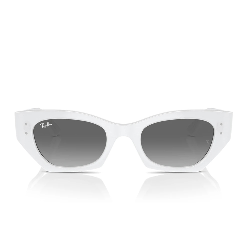 Ray-Ban Unisex Weiß Zena 0Rb4430 675911 Kunststoff Irregular Sonnenbrille Mit Sehstärke, Verglasbar; Sunglasses; Auch Als Gleitsichtbrille - Image 6