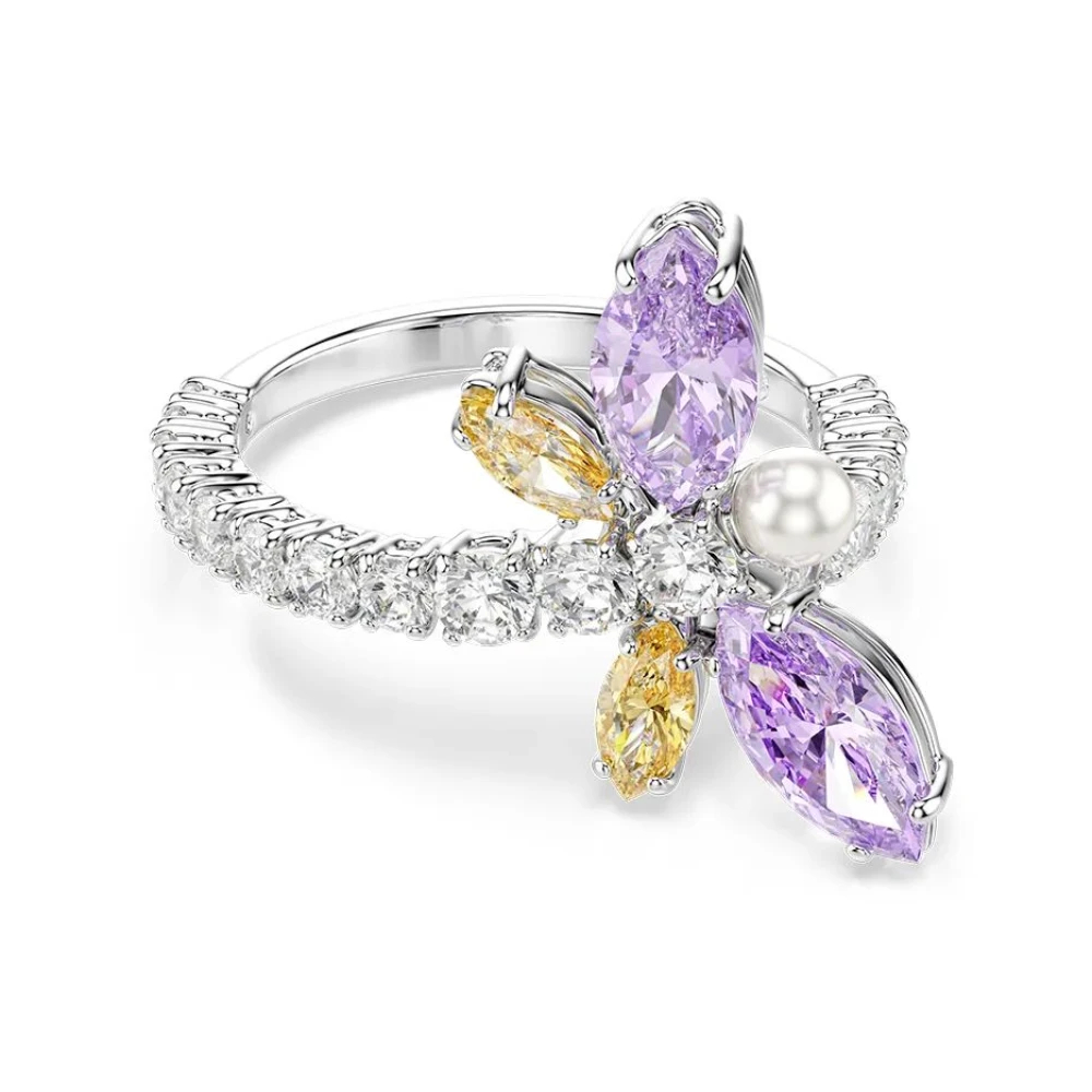 Swarovski Ariana Grande X Motivring, Verschiedene Schliffe, Libelle, Rhodiniert Mehrfarbig Größe 50 - Image 4