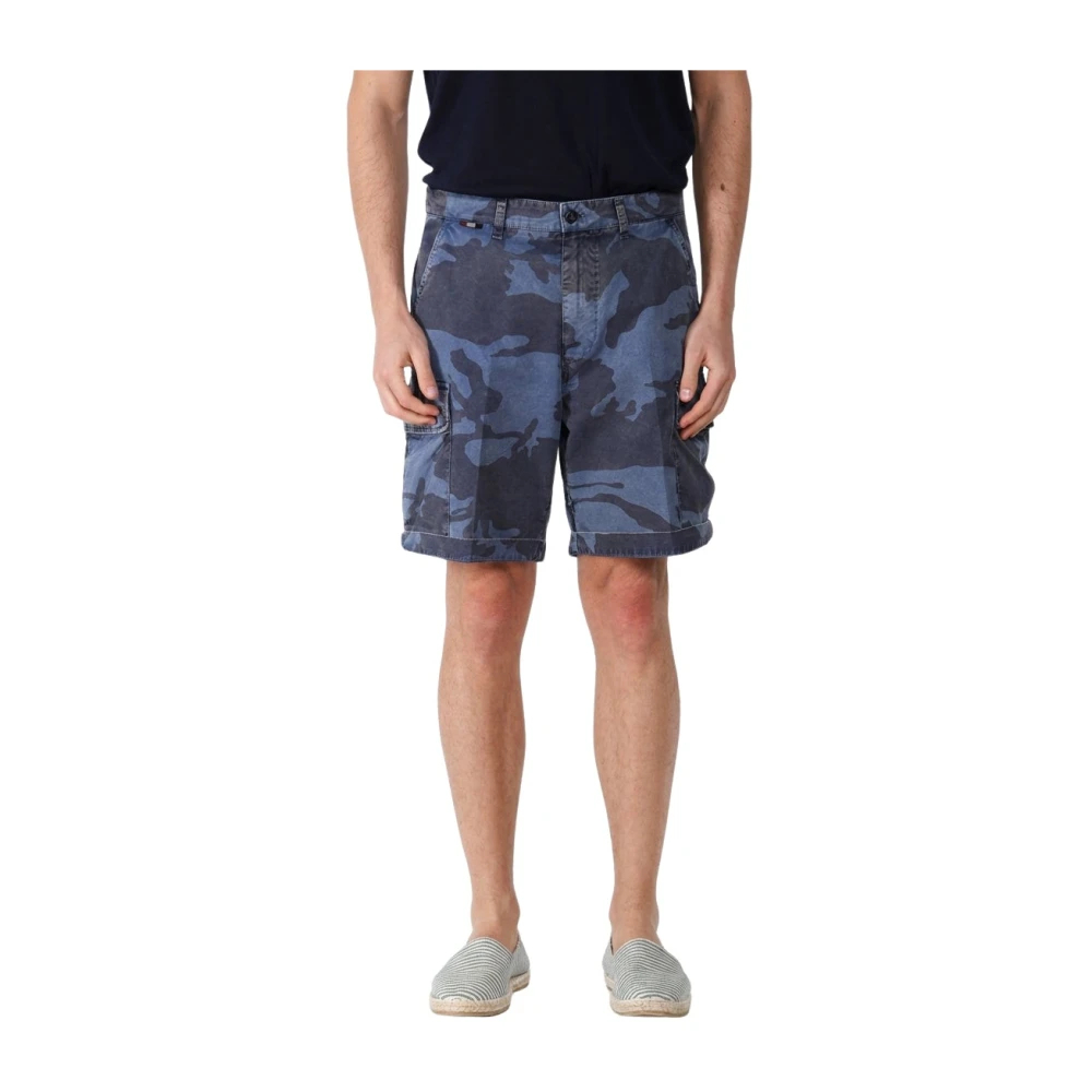 Mason's Herren Blau - Chile M74 Cargo Bermuda - Shorts - L