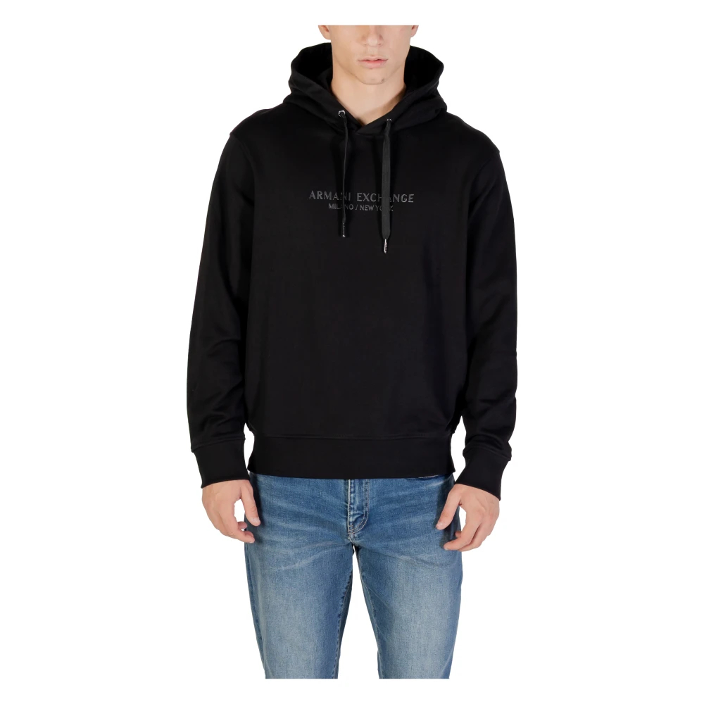 Armani Exchange Herren Schwarz - Moderne Kapuzenpullover Aus Baumwollstoff - Sweatshirts & Hoodies - K - L