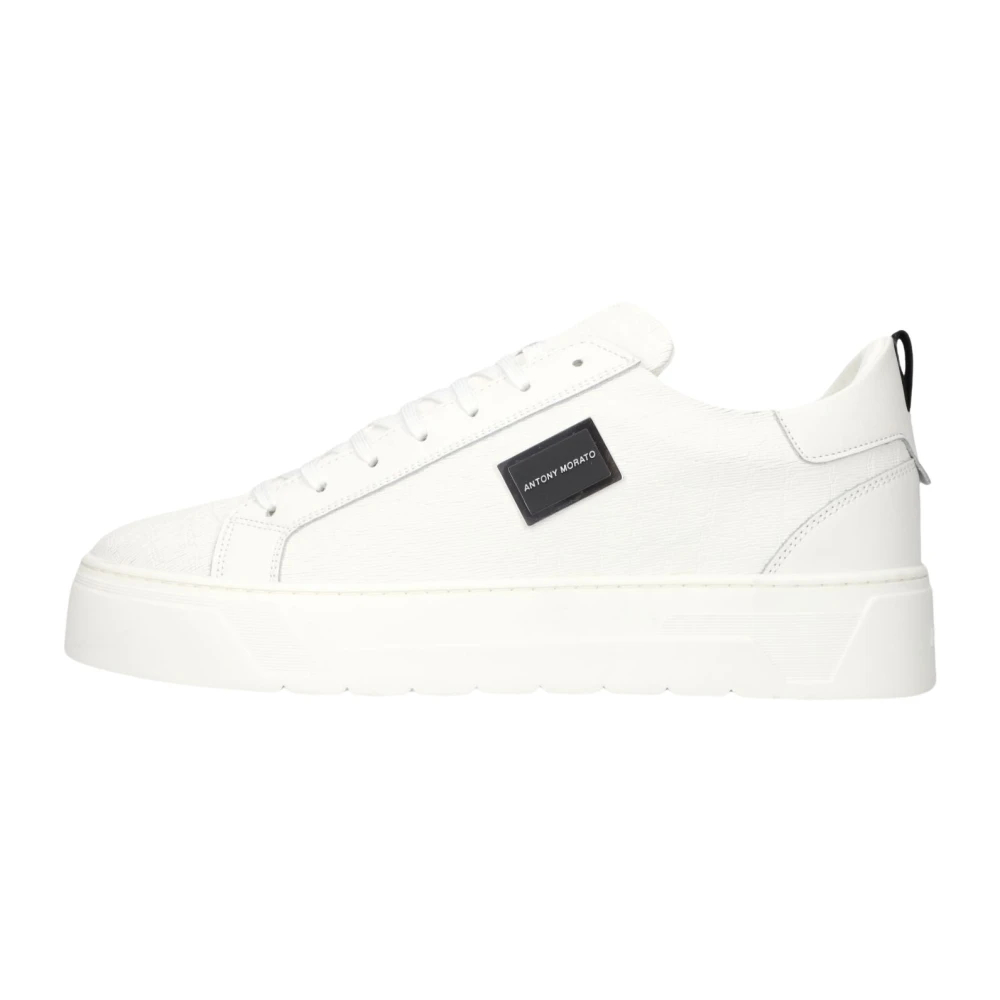 Antony Morato Herren Weiß - Metal Bold Animal Sneakers - Shoes - 39 Eu