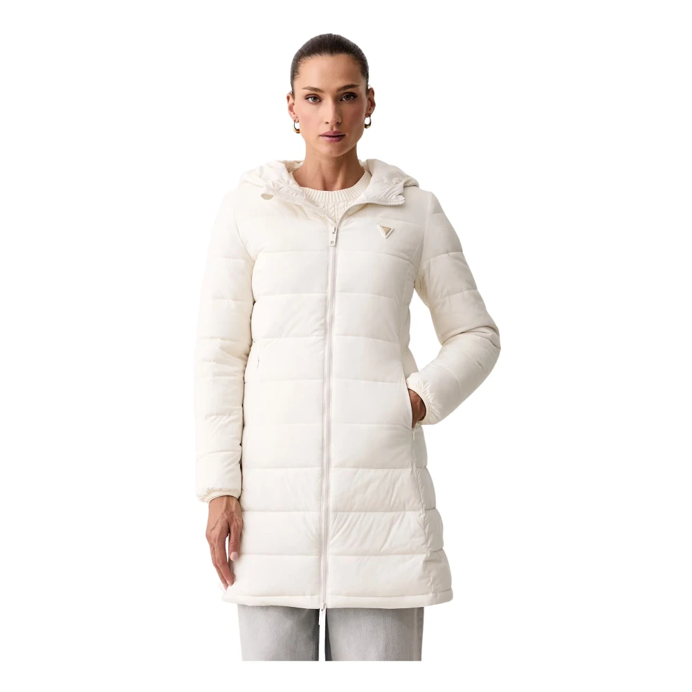 Guess - Neuer Aleta Long Puffer - Coats - Damen - Beige - S - Bild 3