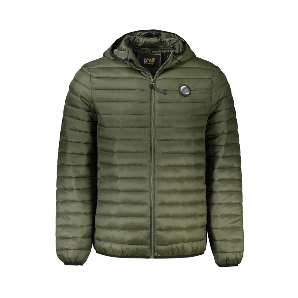 Cavalli Class Unifarbene Steppjacke In Grün Klein - Bild 6