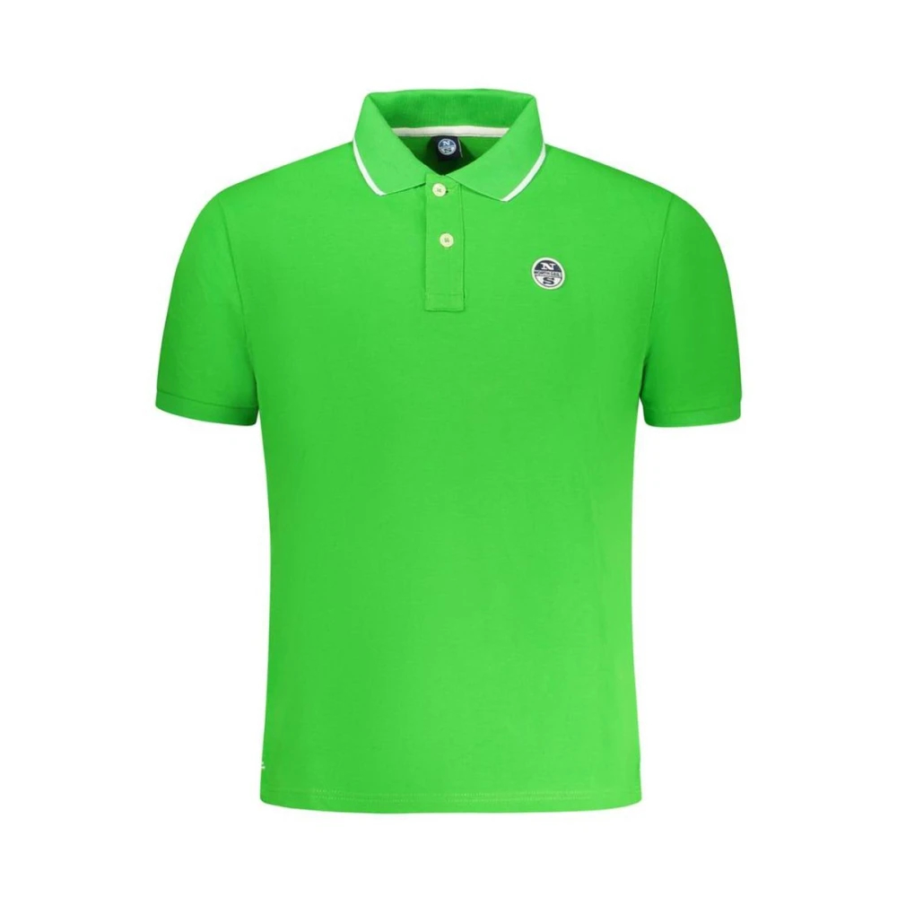 North Sails Herren Grün - Es Klassisches Baumwoll-Poloshirt - Tops - S