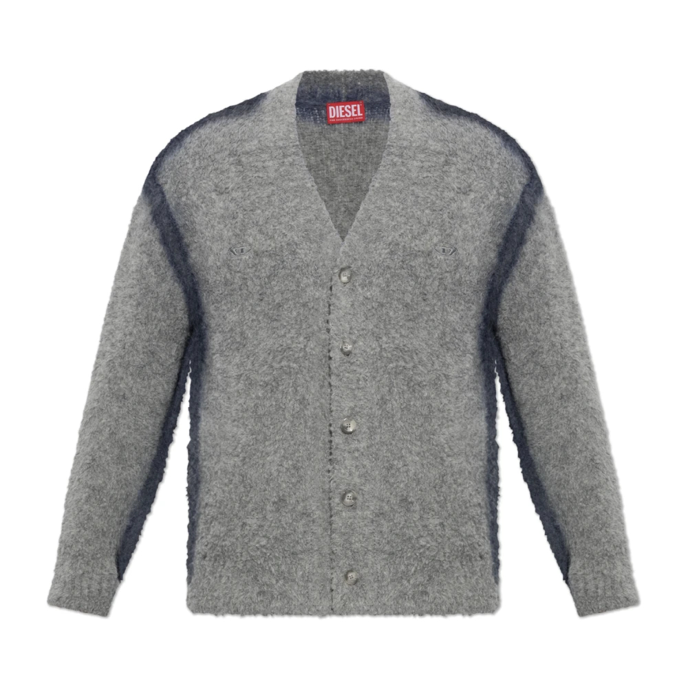Diesel Herren Grau - K-Remo Cardigan - Knitwear - M