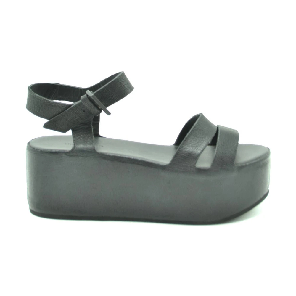 Del Carlo Damen Grau - Modische Keilsandalen Für - Shoes - 36 Eu