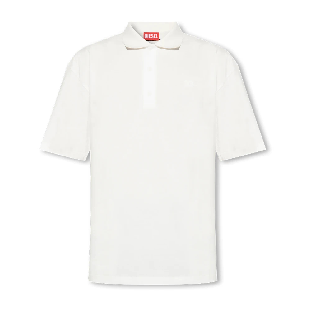 Diesel Herren Weiß - Polo Shirt Mit Logo - Tops - 2XL