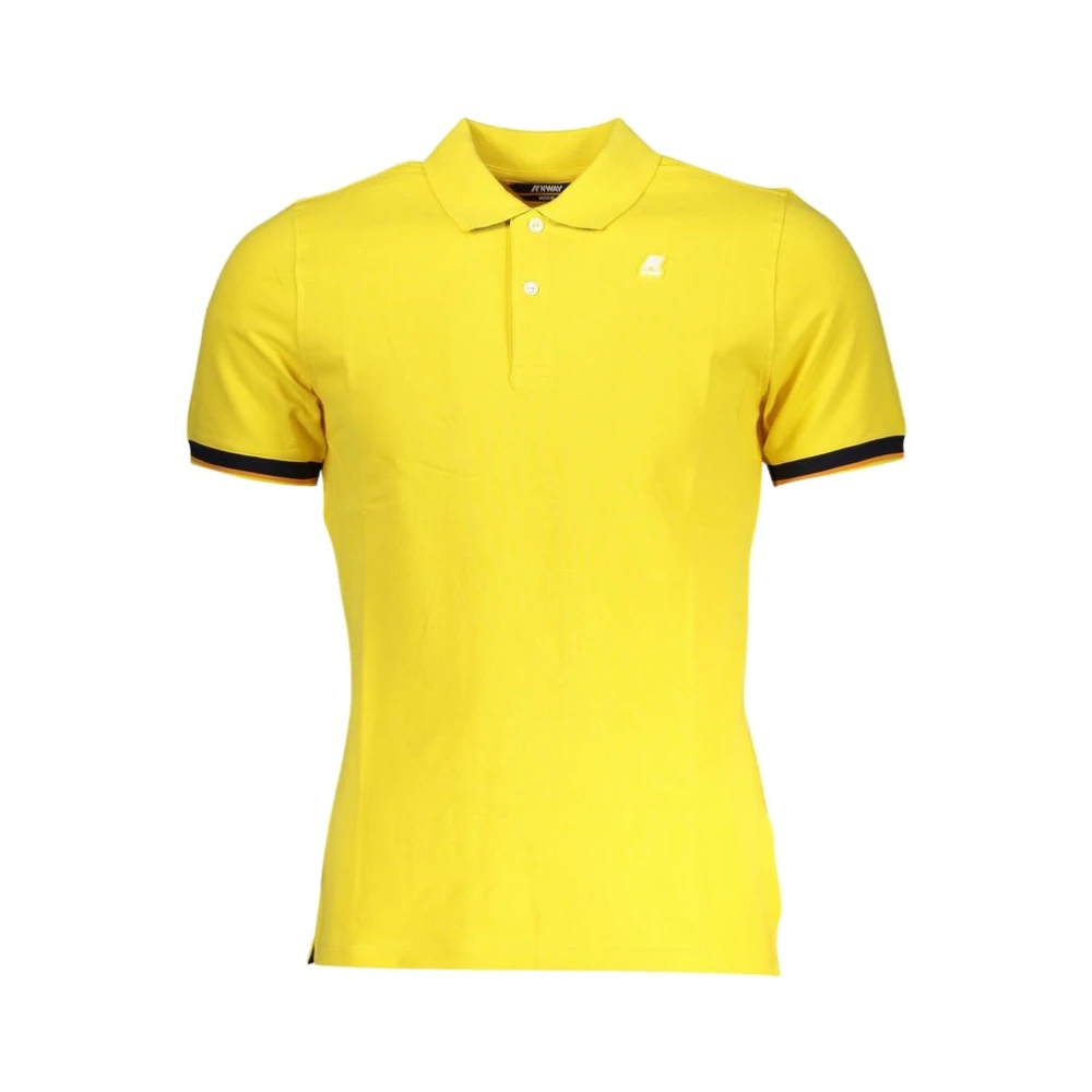K-Way Herren Gelb - Es Baumwoll-Poloshirt - Tops - Xl