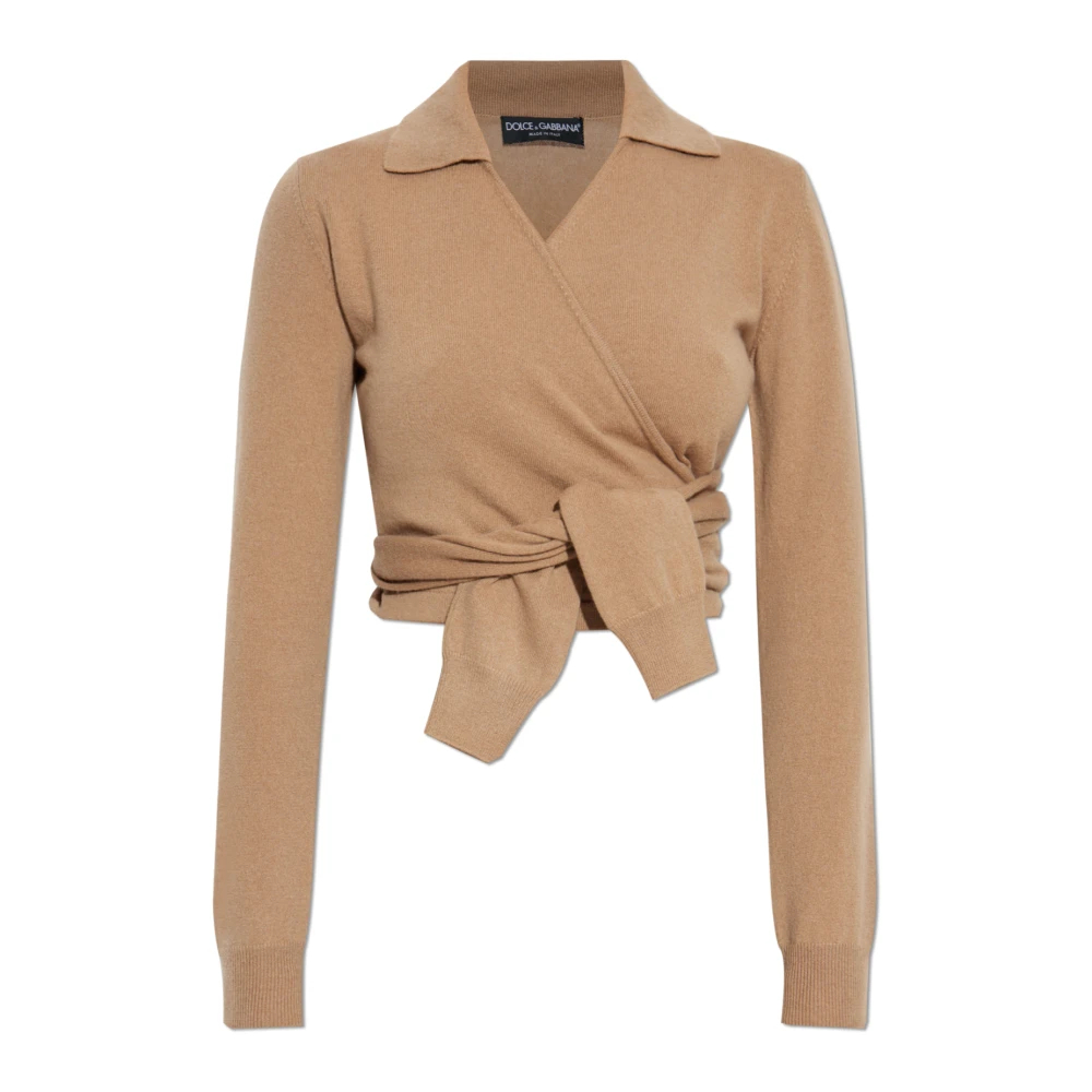 Dolce & Gabbana Damen Beige - Kaschmirpullover - Knitwear - M