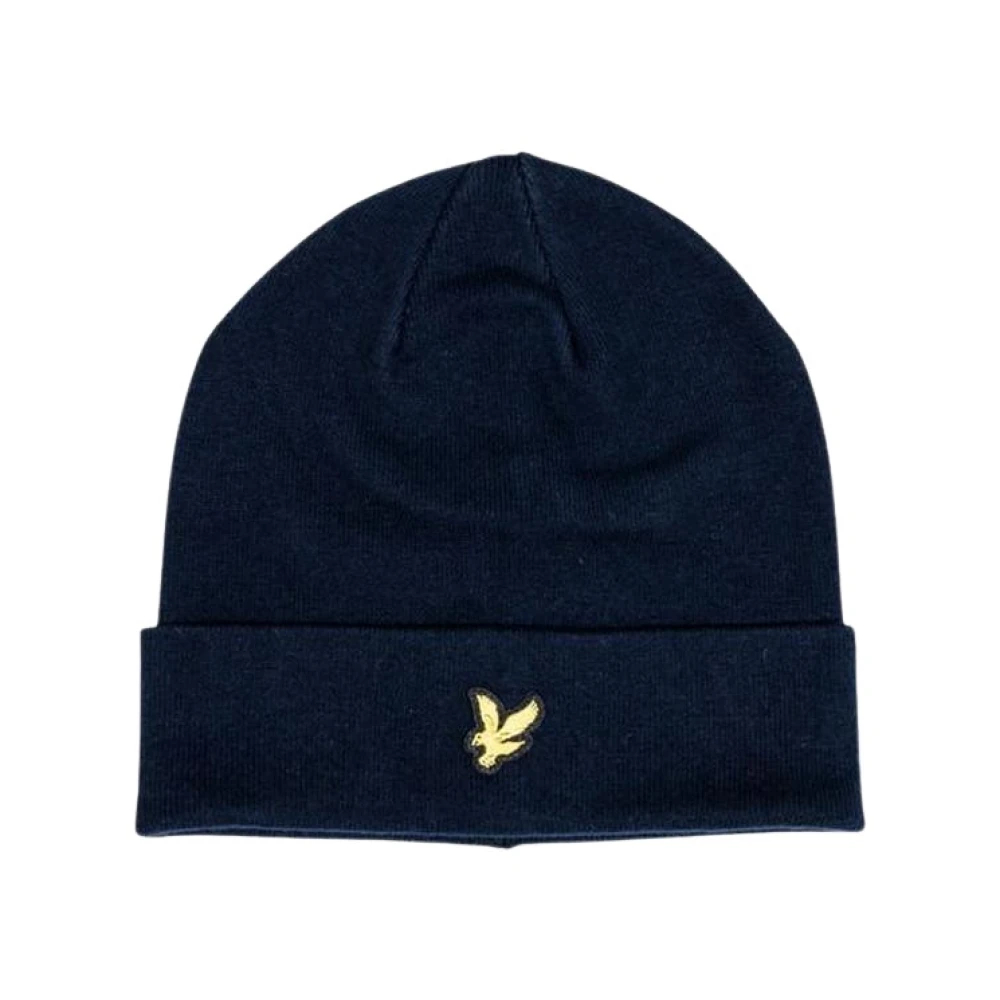 Lyle & Scott Herren Blau Merinowolle Mütze - Bild 10