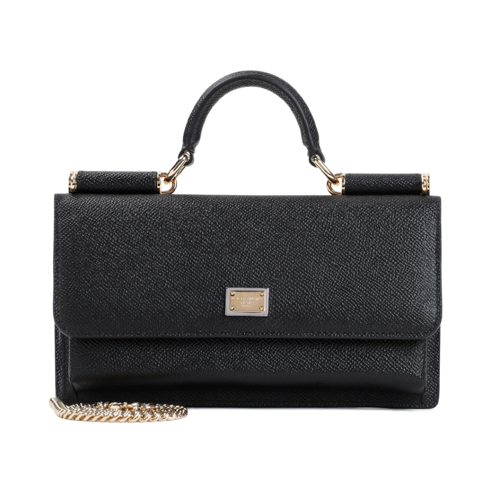 Dolce & Gabbana - Dauphine Telefon Tasche In Schwarz - Bags - Damen - Schwarzk - One Size - Bild 6
