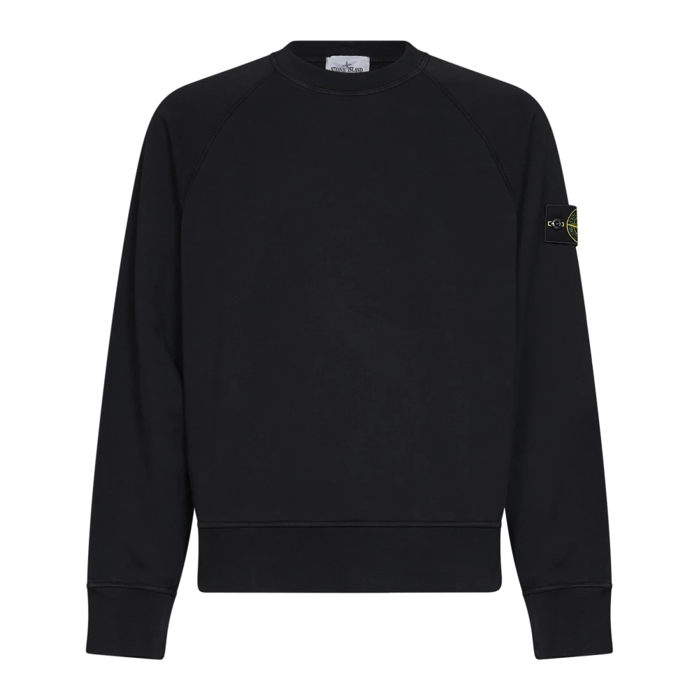 Stone Island - Raglan-Ärmel Sweatshirt - Sweatshirts & Hoodies - Herren - Schwarzk - S - Bild 5