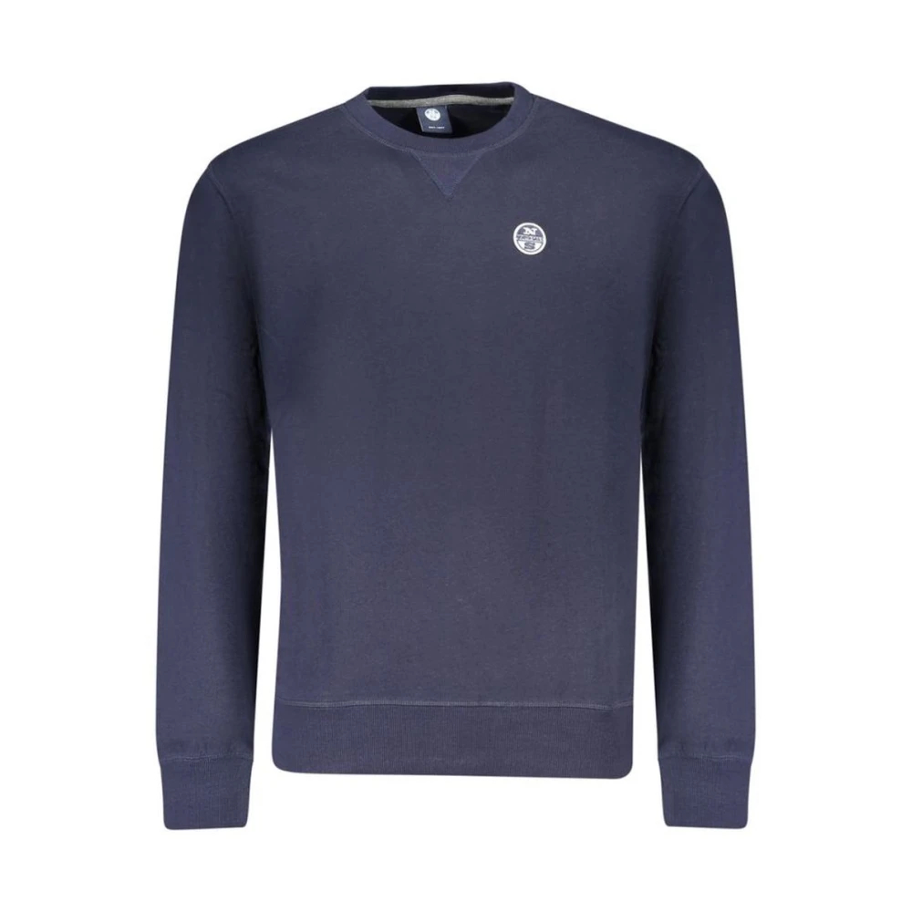 North Sails, Herren, Pullover, Blue Cotton Men's Sweatshirt, Blau, (S) - Bild 4