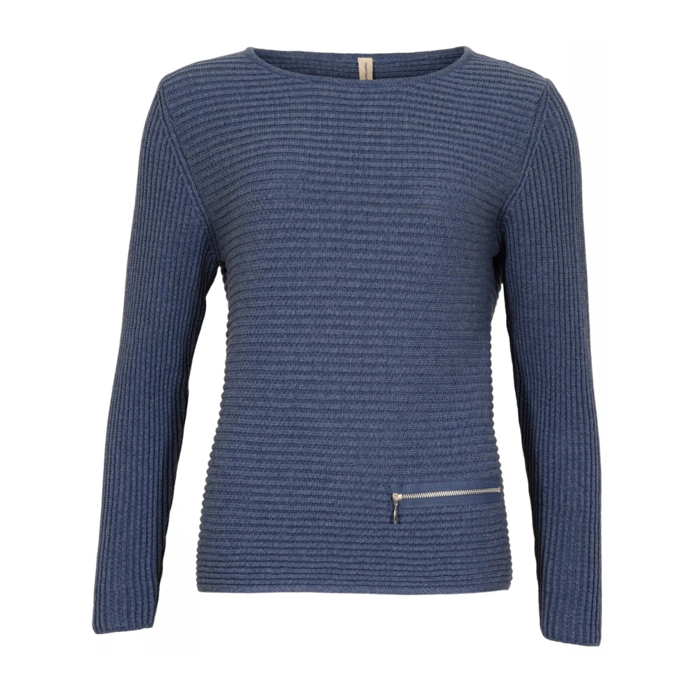 Skovhuus Damen Blau - Pullover Mit Rundhalsausschnitt - Knitwear - L