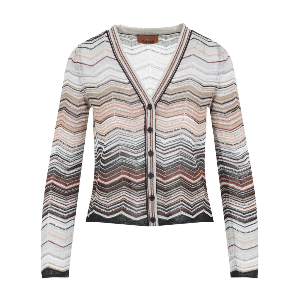 Missoni Damen Multicolor - Cardigan Mit Knöpfen - Knitwear - Mehrfarbig - S