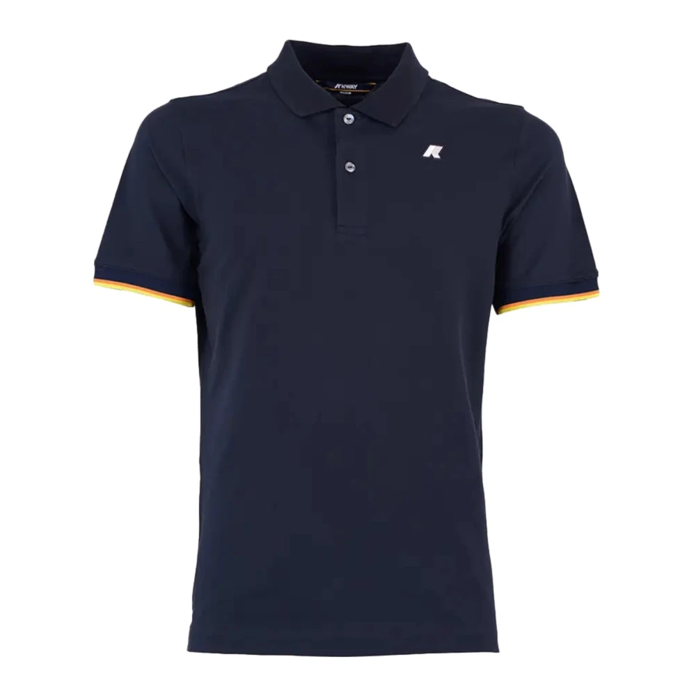 K-Way Herren Blau - Polo Aus Baumwolle Elasthan - Tops - L