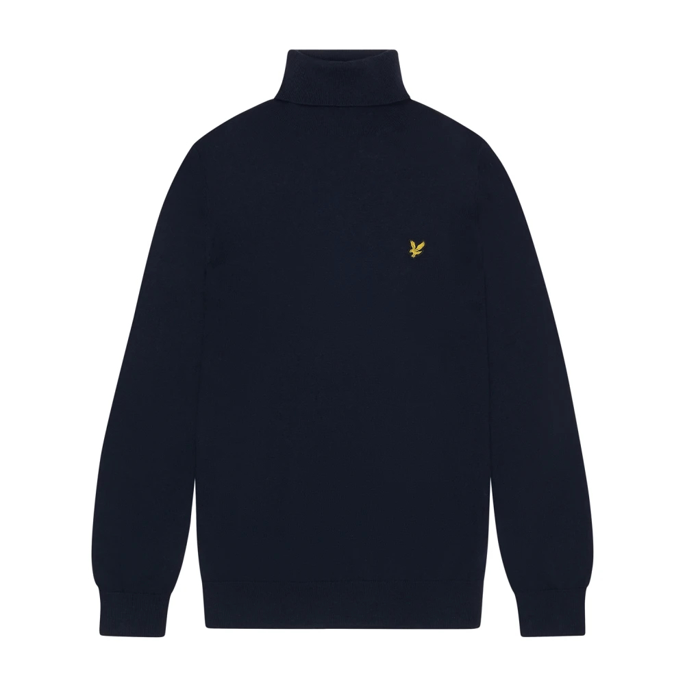 Lyle & Scott Herren Blau Pull Mit Rundhalsausschnitt Aus Baumwolle Und Merinowolle - Bild 4