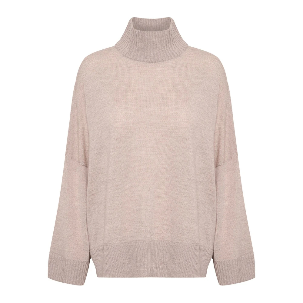 VAN GRAAF Inwear Damen Beige Strickpullover Eternaliw Wolle Extra Klein - Bild 3