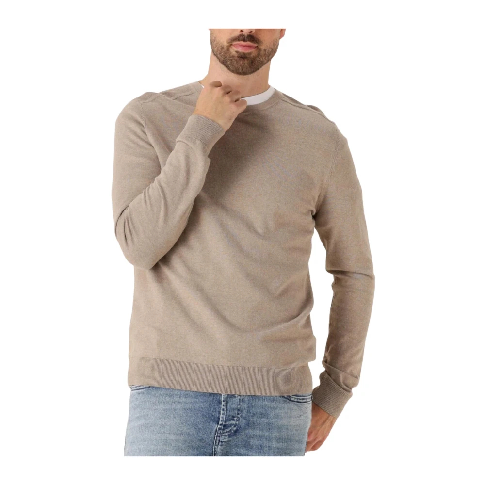 Selected Homme - Slhberg Crew Neck Noos - Knitwear - Herren - Beige - L - Bild 6