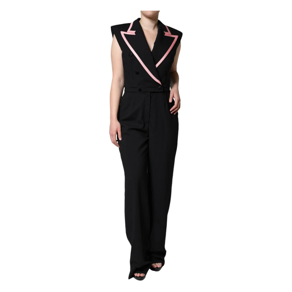 Dolce & Gabbana Damen Schwarz - Ärmelloser Jumpsuit-Kleid - Jumpsuits & Playsuits - K - M