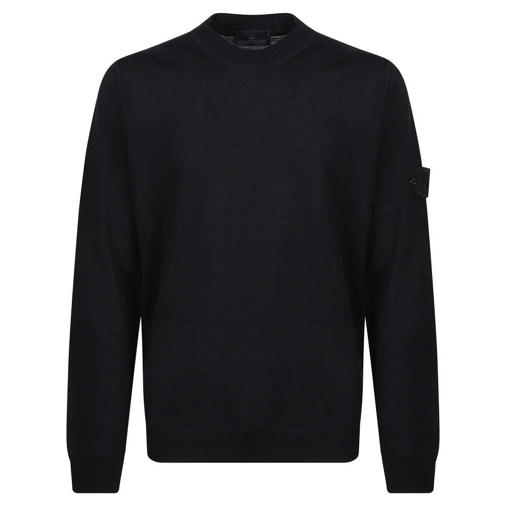Stone Island Herren Schwarz Men Ghost Light Pure Rws Wool Crewneck Sweater Groß - Bild 4