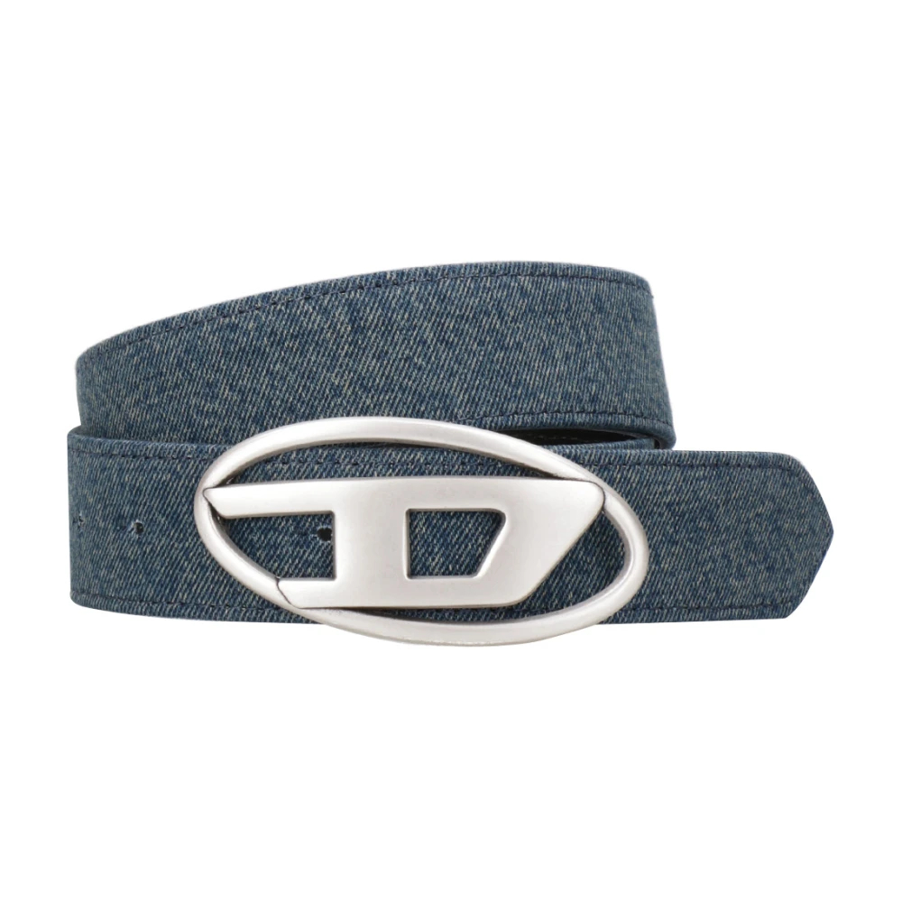 Diesel Damen Blau - Denim Oval Schnalle Gürtel - Accessories - 90 Cm