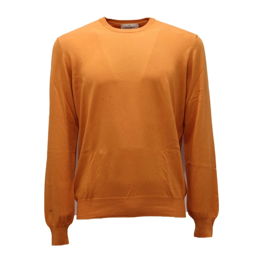 Gran Sasso Herren Orange - Baumwollpullover - Knitwear - 3XL