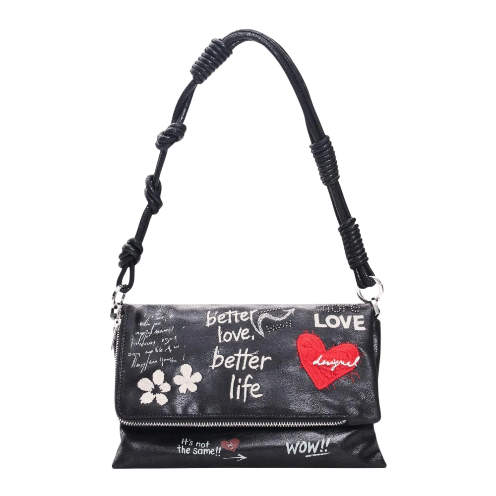 Desigual Damen Noir Schultertasche Wow Murano - Image 4