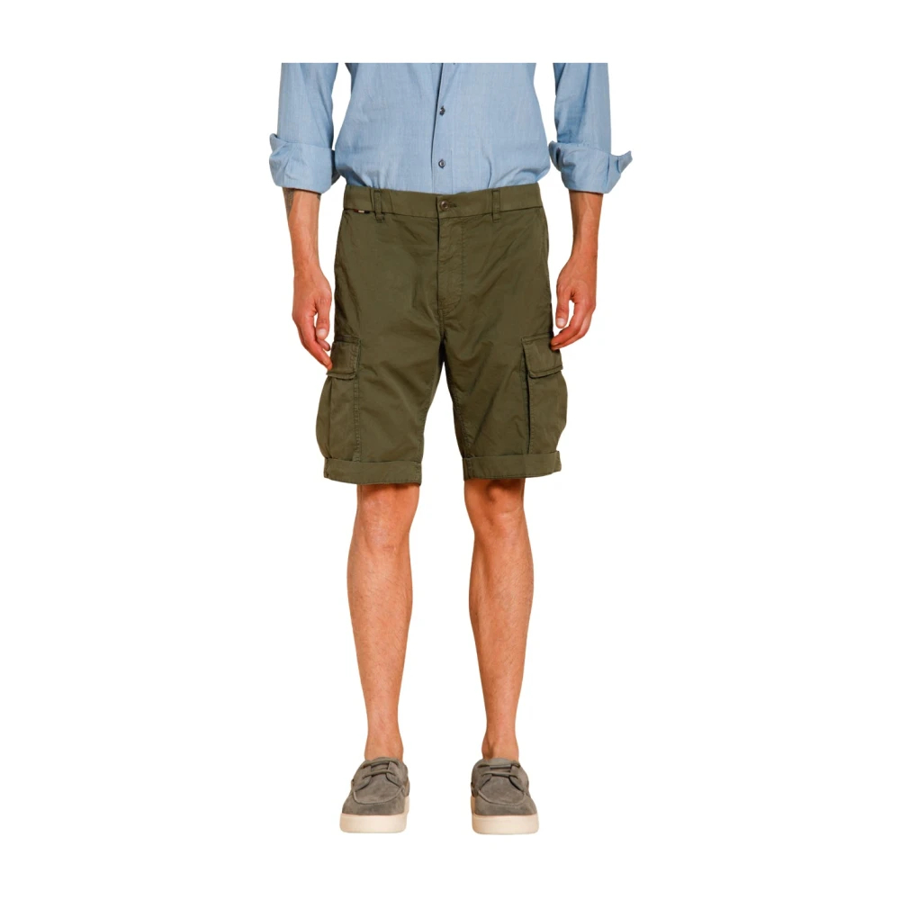 Mason's Herren Grün - Cargo M74 Bermuda - Shorts - L
