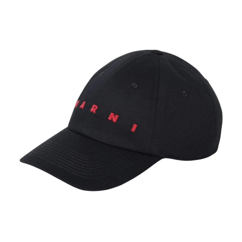 Marni Herren Schwarz - Logo Baseball Cap - Accessories - K - M