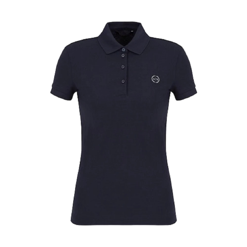 Armani Exchange Damen Blau - Baumwoll-Polohemd - Tops - Xl
