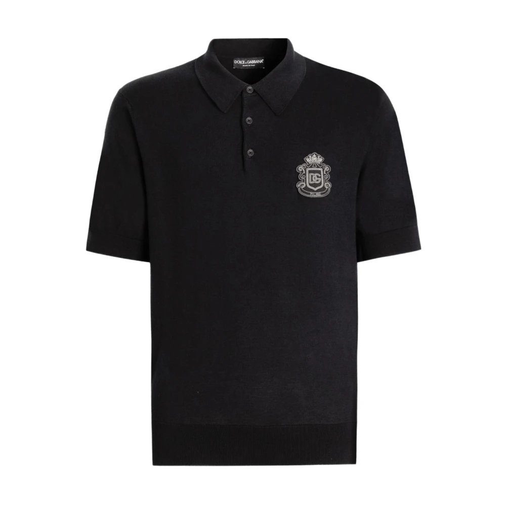 Dolce & Gabbana Herren Blau - Baumwoll-Polohemd - Tops - M
