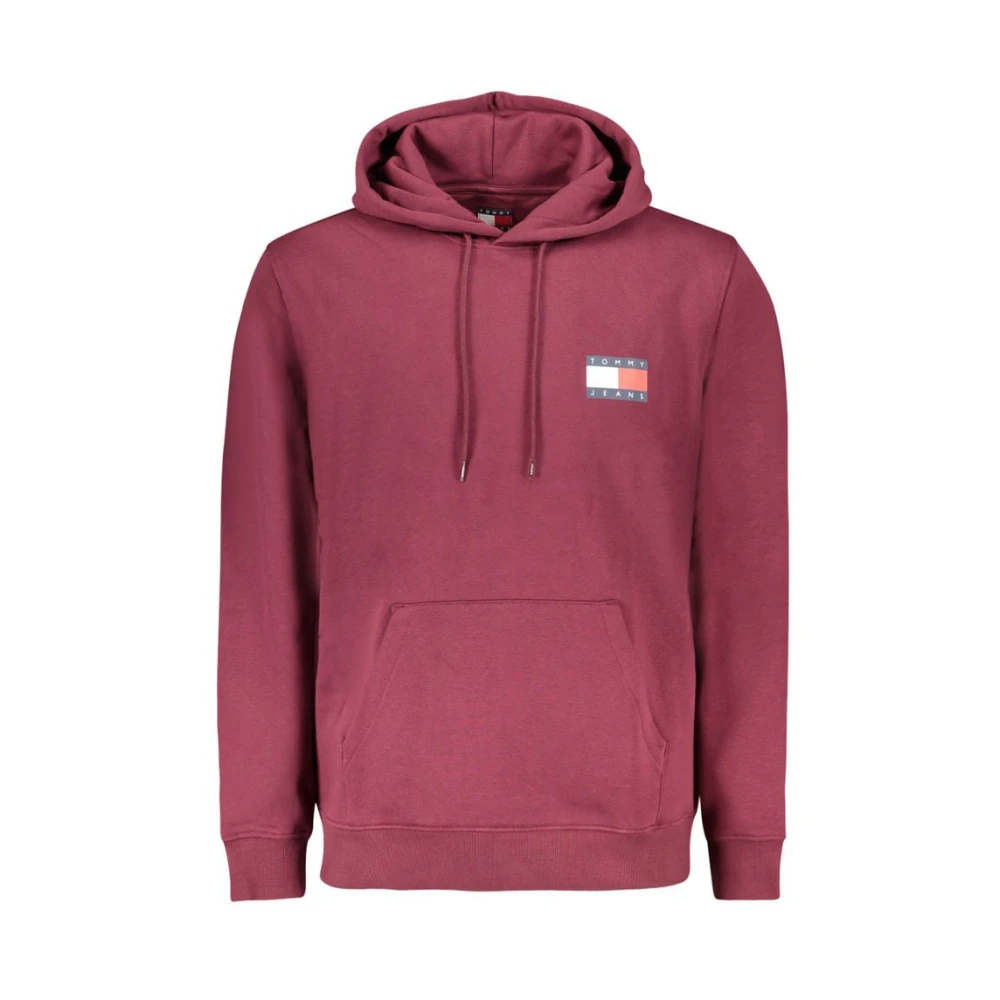 Tommy Hilfiger Rotes Baumwoll-Herren-Sweatshirt Mit Kapuze Extra Groß - Bild 4