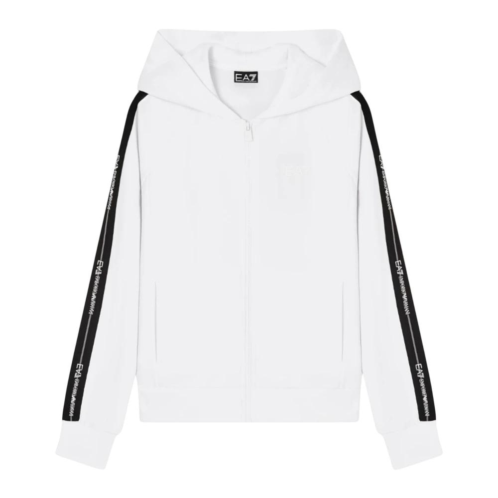 Emporio Armani Ea7 Damen Weiß - Zip-Throughs - Sweatshirts & Hoodies - Xs