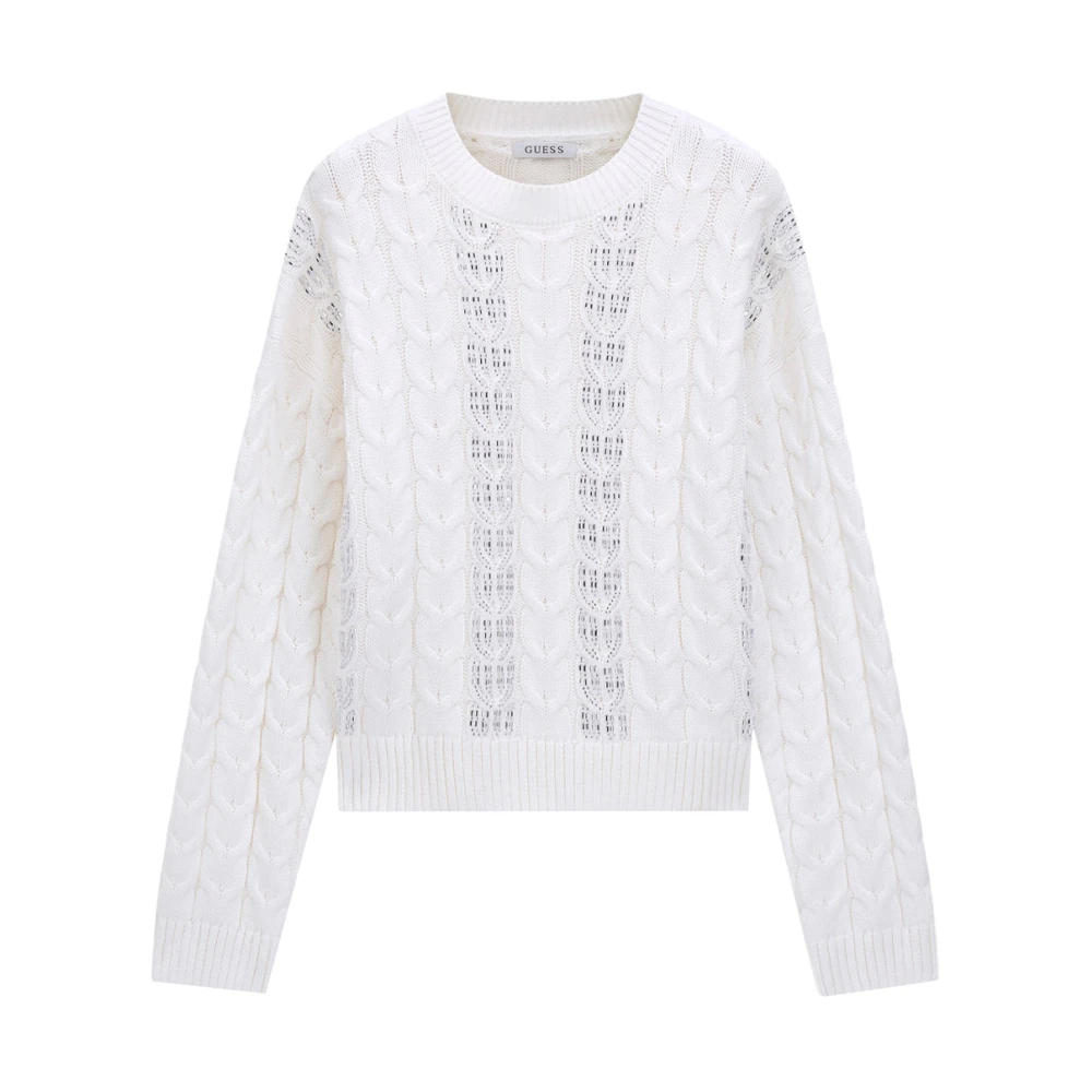 Guess , Damen, Strickwaren, Weiß, S - Bild 3
