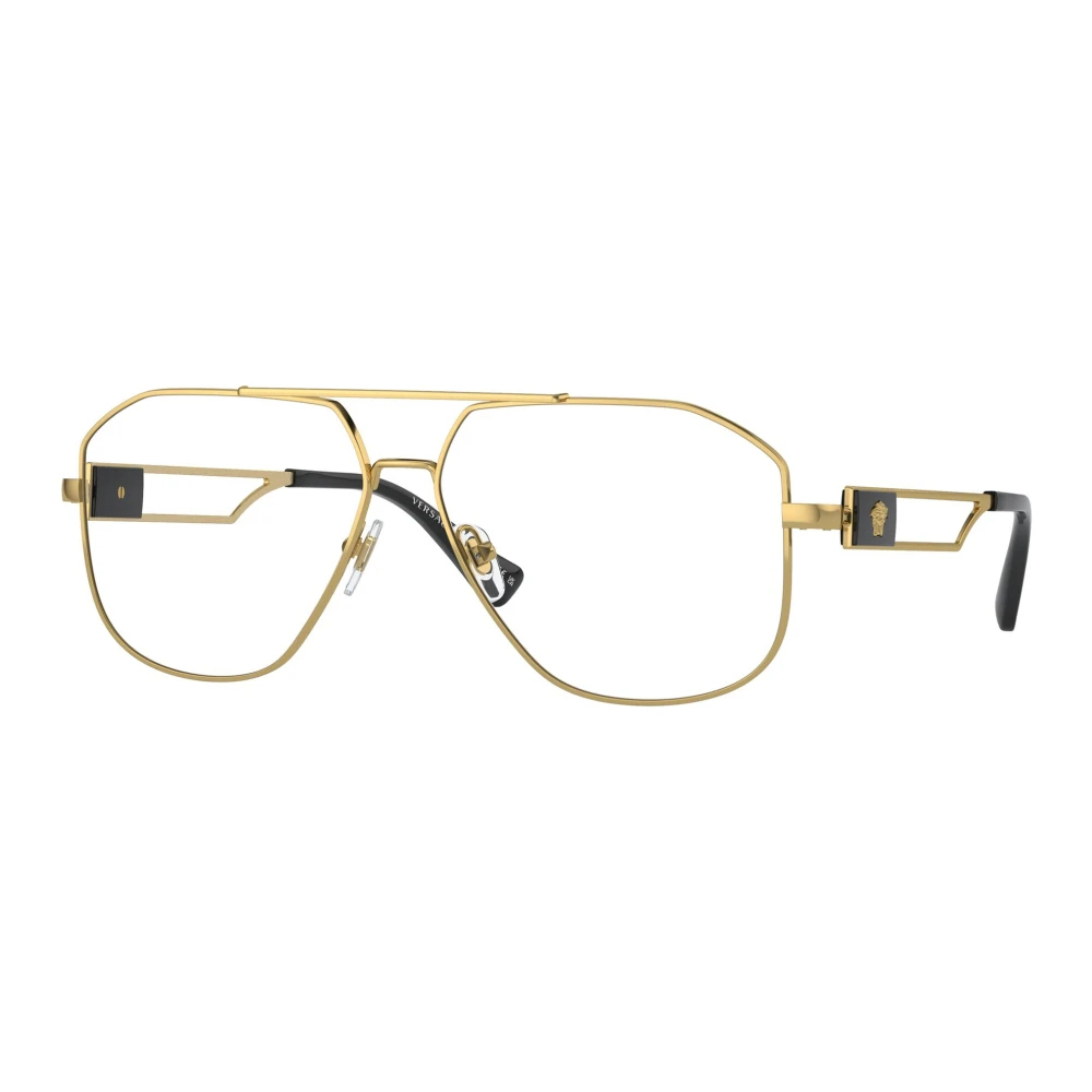 Versace Herren Gold Ve1287 1002 Optische Fassungen Stahl Pilot Normal - Bild 7